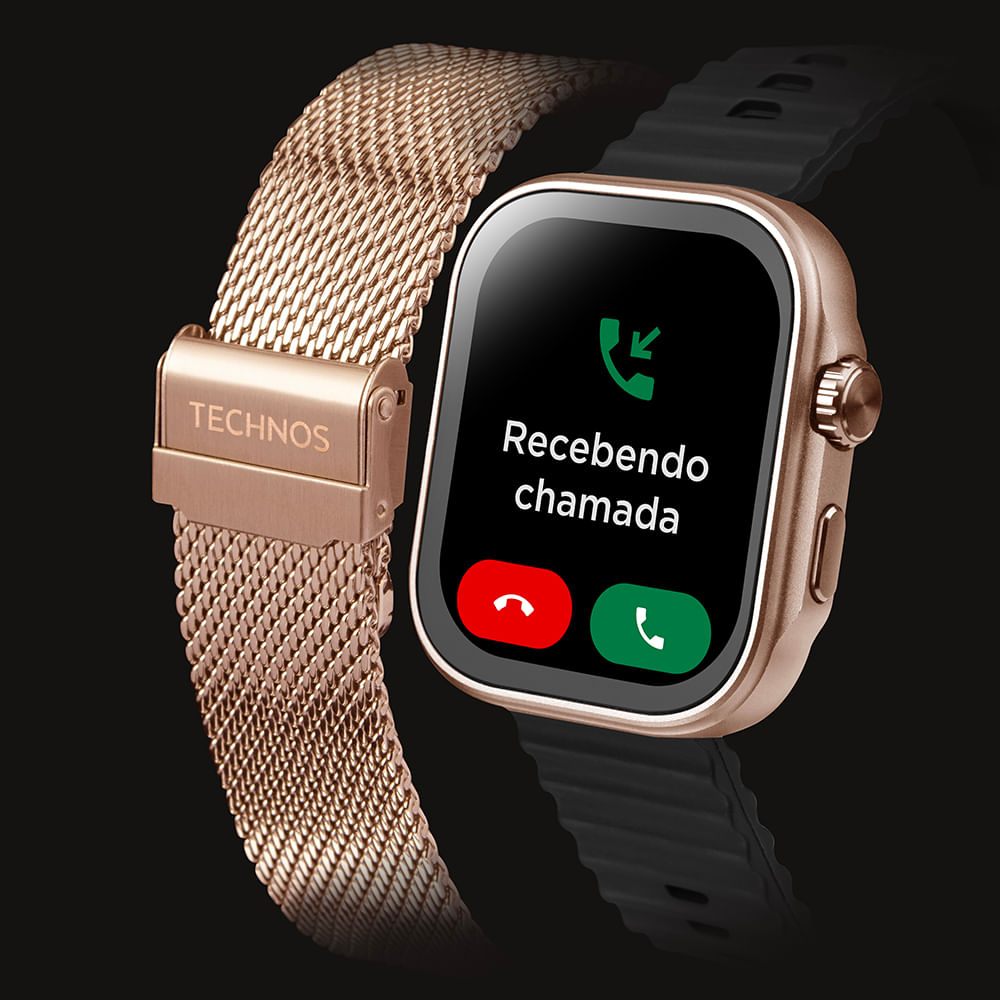 Smartwatch Technos Connect Max Call Rosé - TMAXCAC/9J