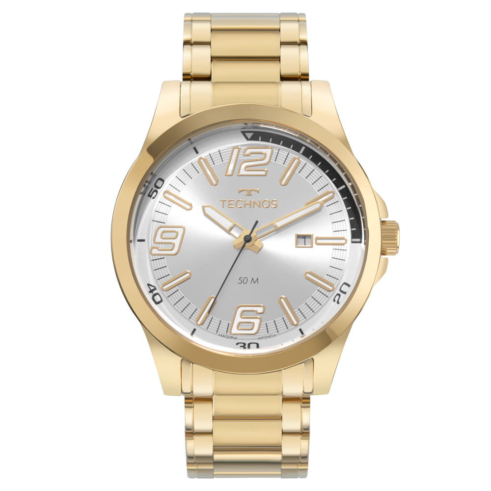 Relógio Technos Masculino Racer Dourado - 2115UDU/1K