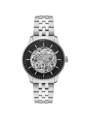 Relógio Technos Masculino Automático Skeleton Prata