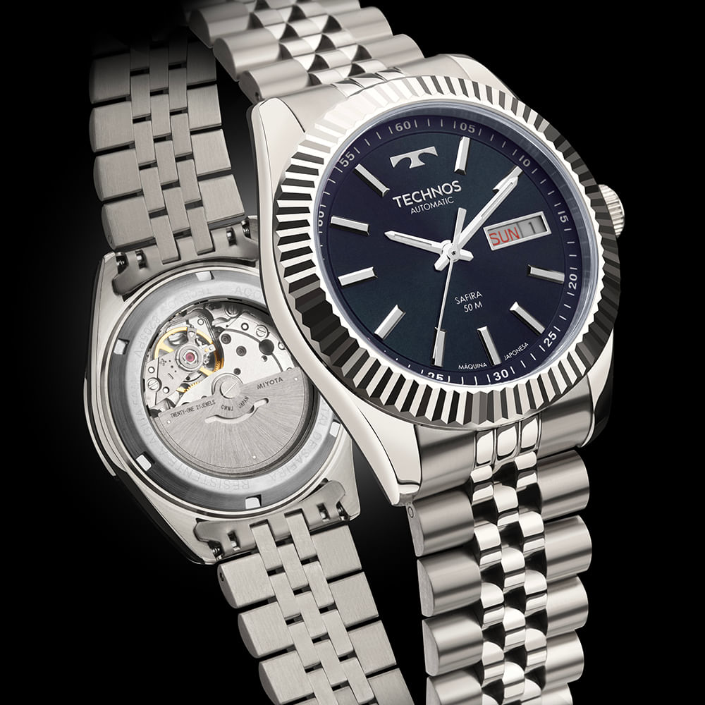 Relógio Technos Masculino Riviera Masculino Prata - 8205PU/1A