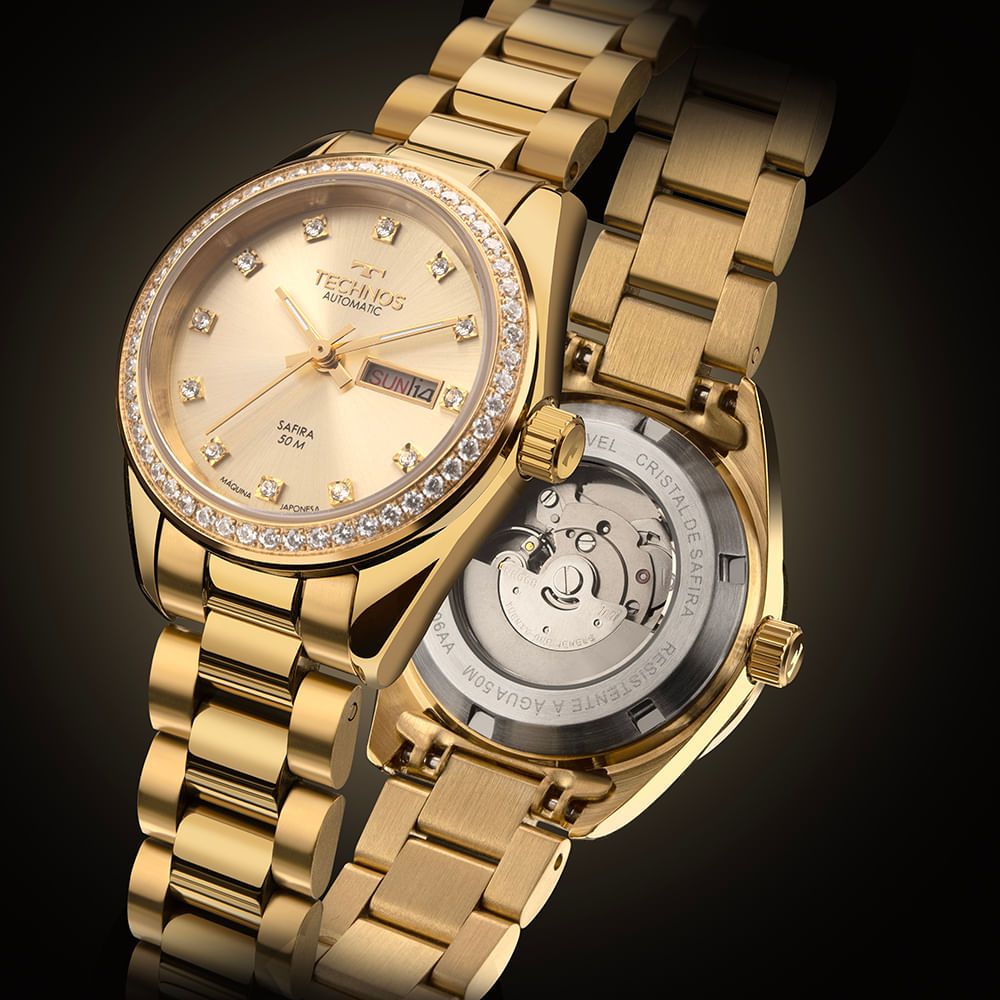 Relógio Technos Feminino Riviera Feminino Dourado - NH06AA/1X