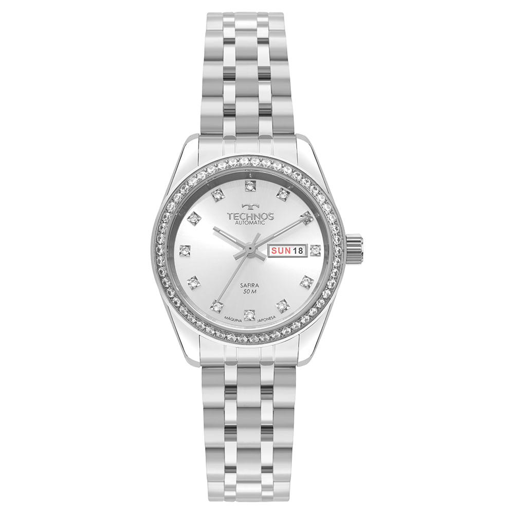 Relógio Technos Feminino Riviera Feminino Prata - NH06AH/1K