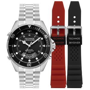 Relógio Technos Masculino Skydiver Prata - WT2060AC/T1P