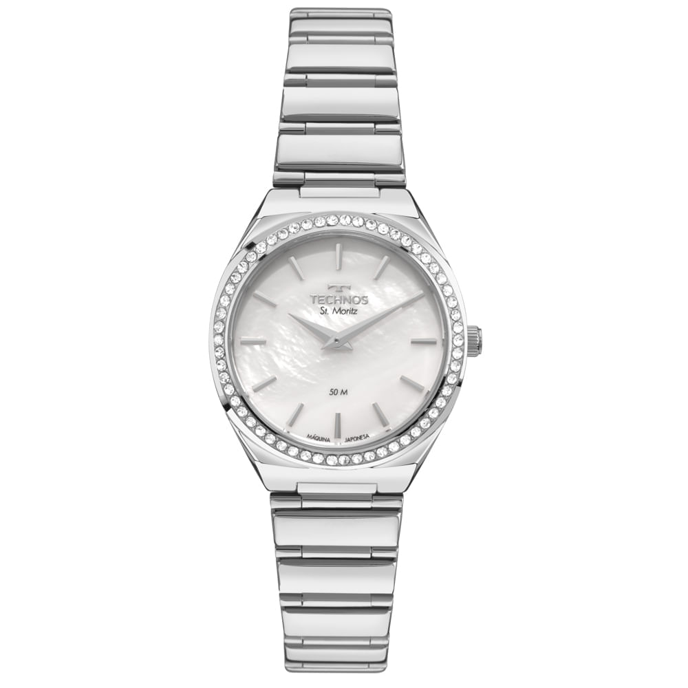 Relógio Technos Feminino St.moritz Prata - 2025LVC/1K