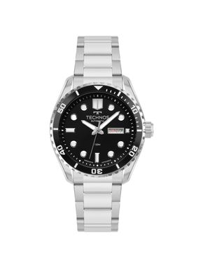 Relógio Technos Masculino Automático Diver Prata