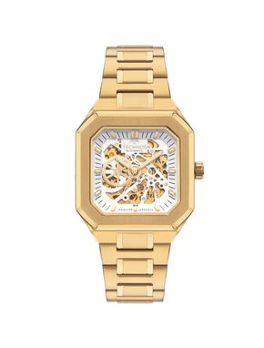 Relógio Technos Masculino Automático Skeleton Dourado