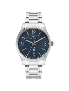 Relógio Technos Masculino Steel Prata