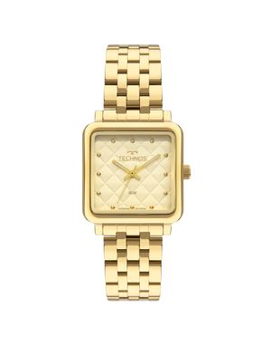 Relógio Technos Feminino Brilho Dourado