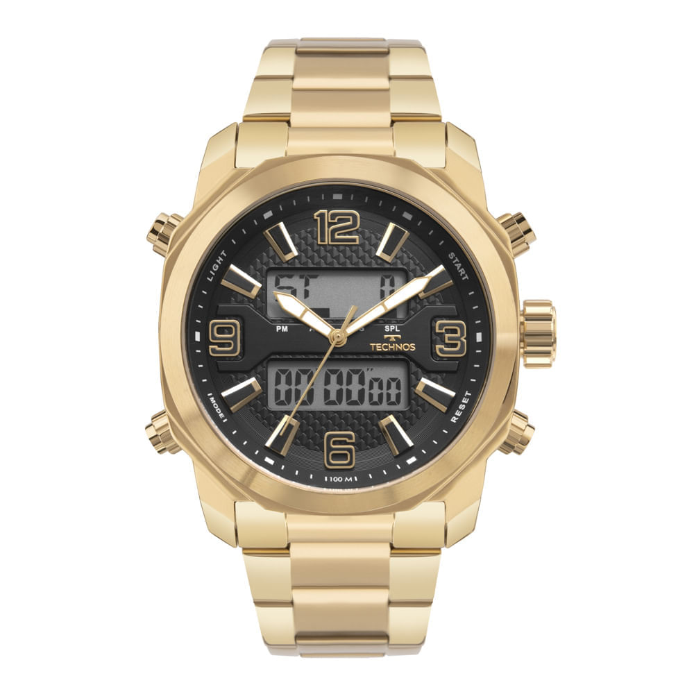 Relógio Technos Masculino Dourado Digitech - Y0908AAA/1P