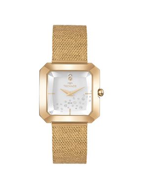 Relógio Technos Feminino Brilho Dourado