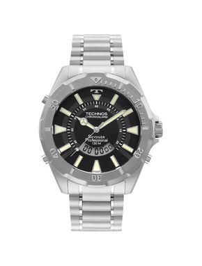 Relógio Technos Masculino Skydiver Prata