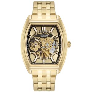 Relógio Technos Masculino Automático Skeleton Dourado - G3265AC/1D