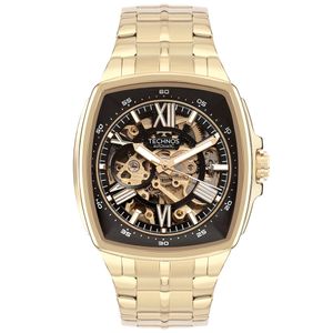 Relógio Technos Masculino Automático Skeleton Dourado - G3265AI/1P