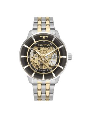 Relógio Technos Masculino Automático Skeleton Bicolor