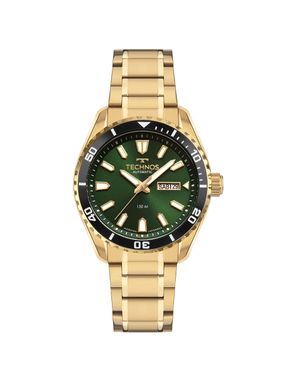 Relógio Technos Automático Masculino  Diver Dourado