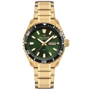 Relógio Technos Automático Masculino  Diver Dourado - 8205PG/1V