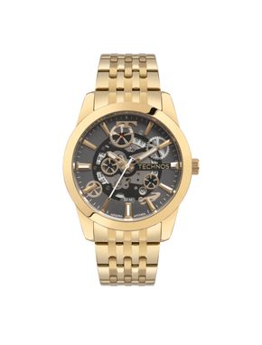 Relógio Technos Masculino Automático Skeleton Dourado