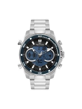 Relógio Technos Masculino Digitech Prata