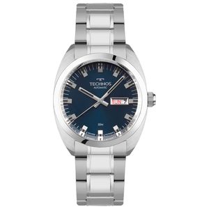 Relógio Technos Masculino Automático 1958 Prata - 8205OV/1A
