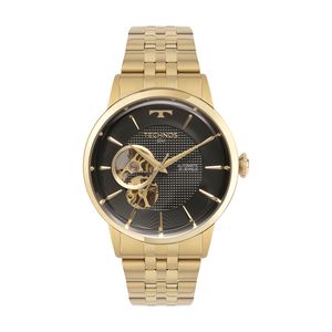 Relógio Technos Automatico Masculino  Open Heart Dourado - G3265AU/1P