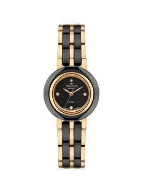 Relógio Technos Feminino Cerâmica Dourado