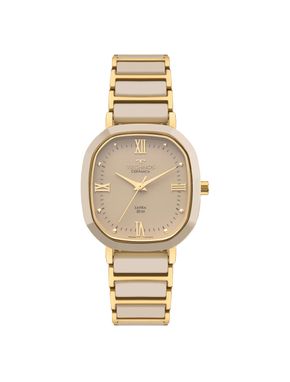 Relógio Technos Feminino Cerâmica Dourado