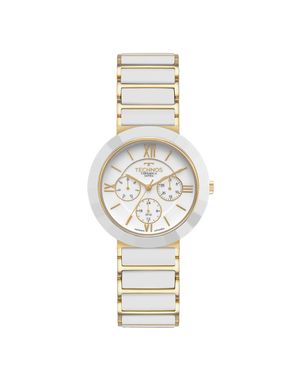 Relógio Technos Feminino Cerâmica Dourado