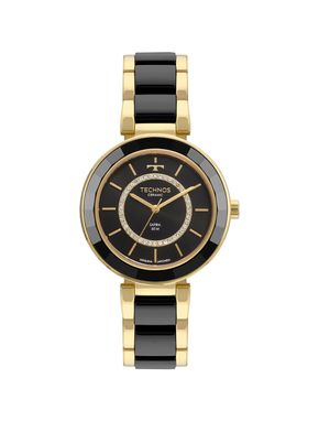 Relógio Technos Feminino Cerâmica Dourado