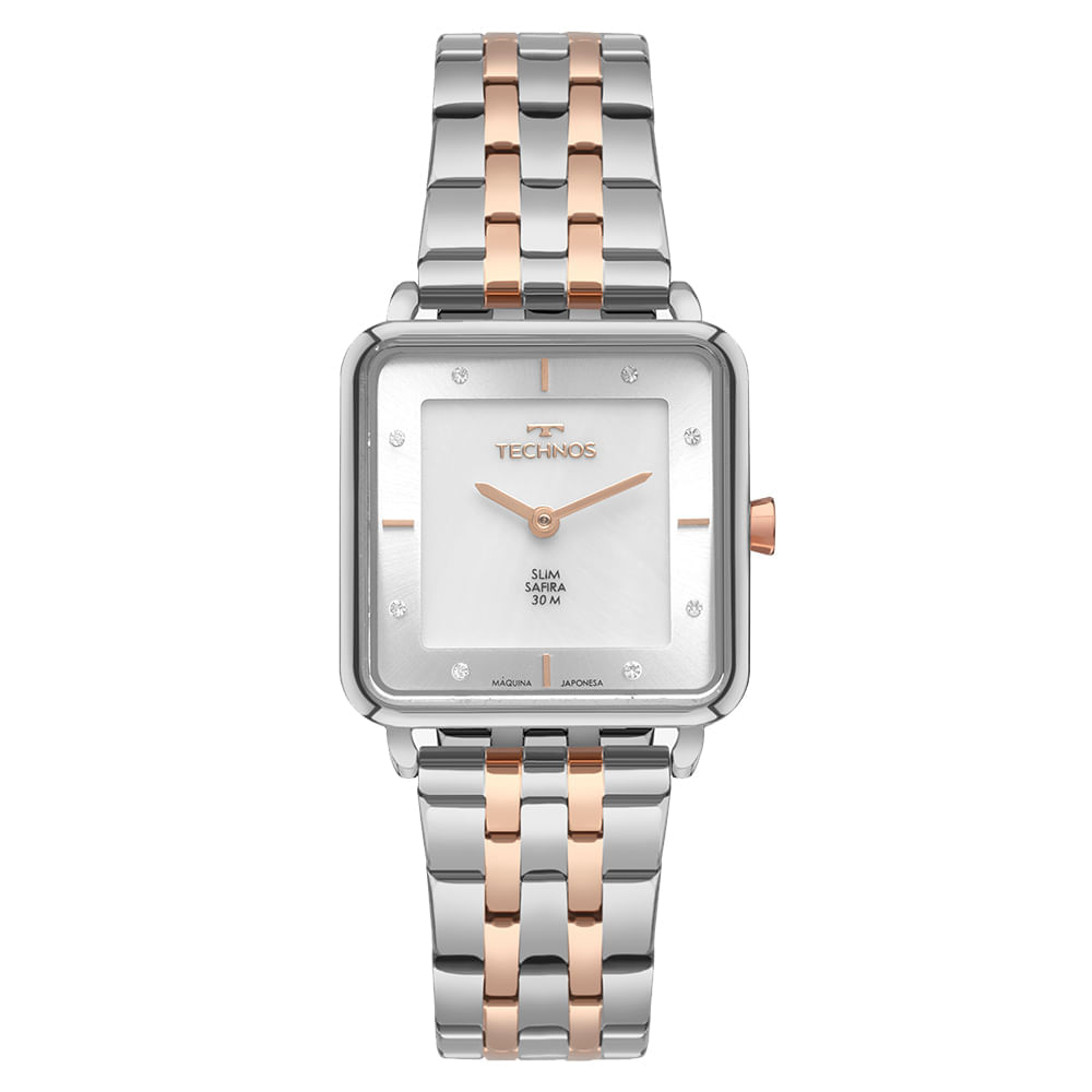 Relógio Feminino Technos Bicolor Slim Safira - GL22AN/1K