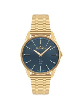 Relógio Technos Masculino Slim Dourado