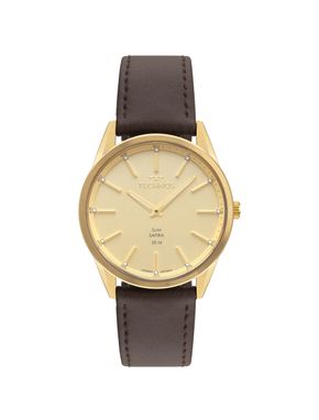 Relógio Technos Masculino Slim Dourado