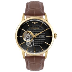 Relógio Technos Masculino Open Heart Dourado - G3265BM/0P